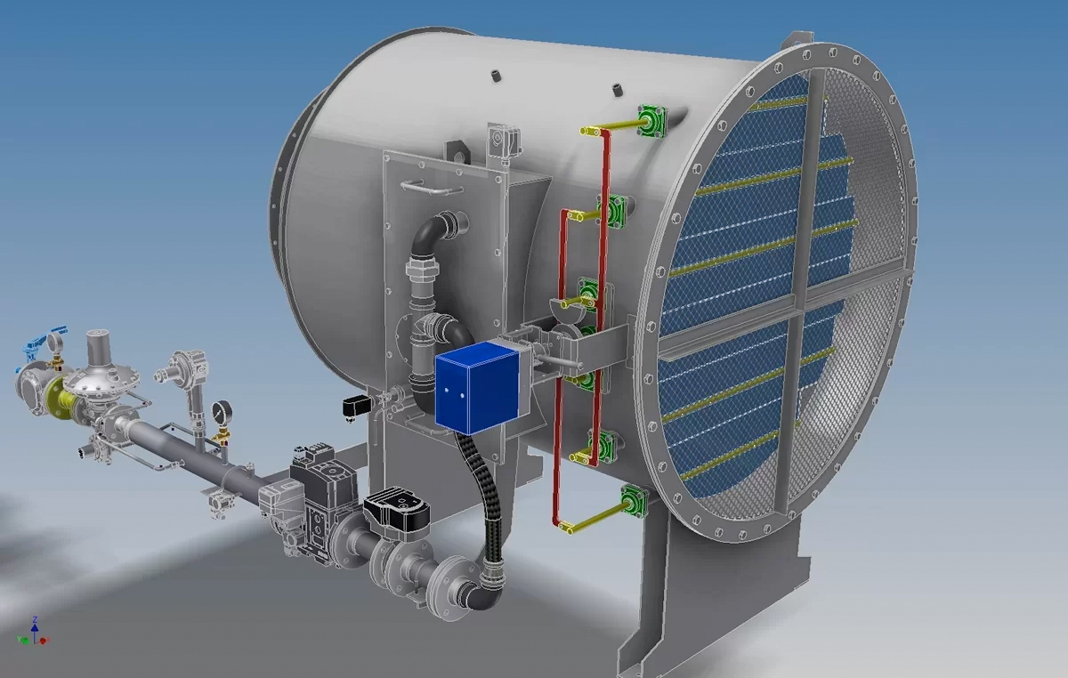 CADPROM: Industrie- und Anlagenbau Projekt: Wärmetechnik, Heissgaserzeuger