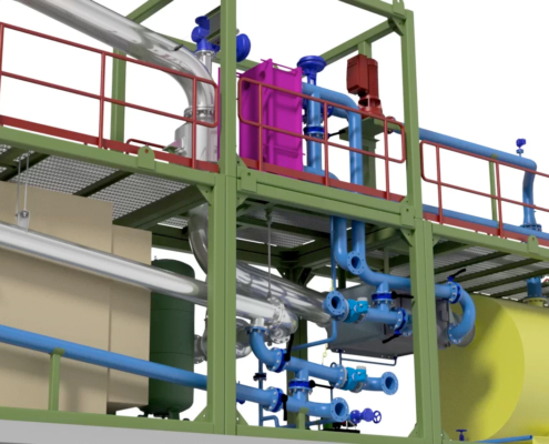 CADPROM: Industrie- und Anlagenbau Projekt: Wärmetechnik, Heissgaserzeuger